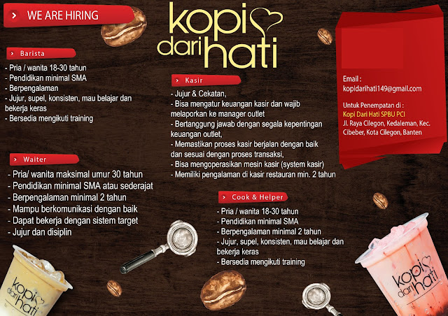 Gaji Karyawan Kopi Dari Hati Serangid