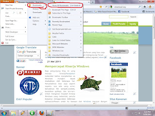 cara Bookmark Firefox