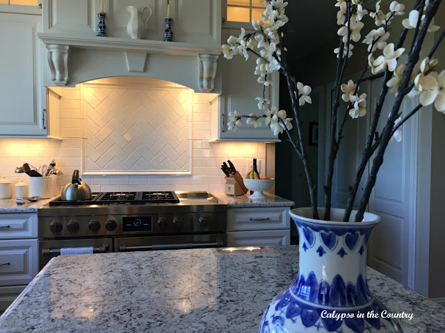 Blue and White in the Kitchen 