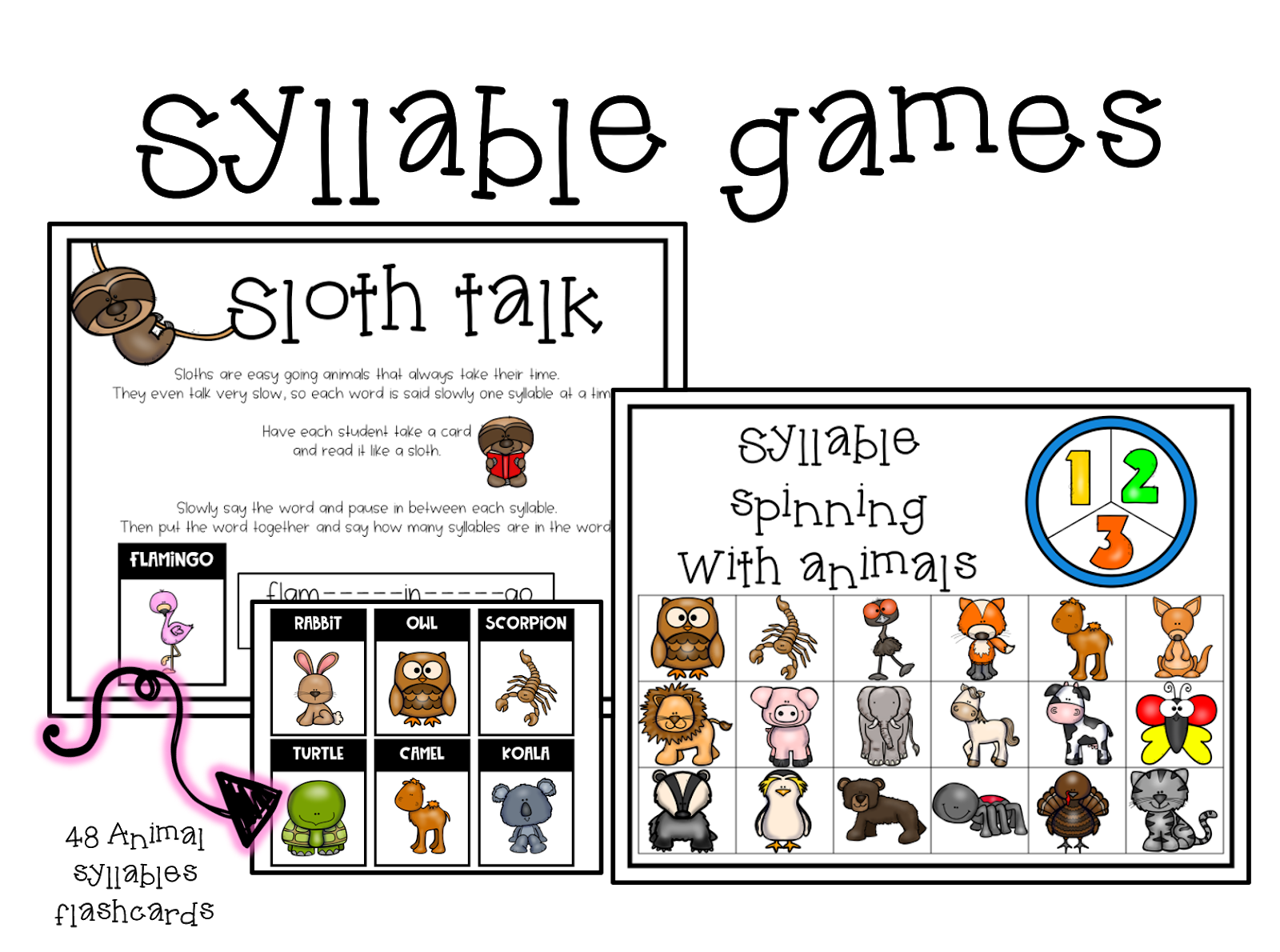 Simply Delightful in 2nd grade: Counting syllables with animals clip