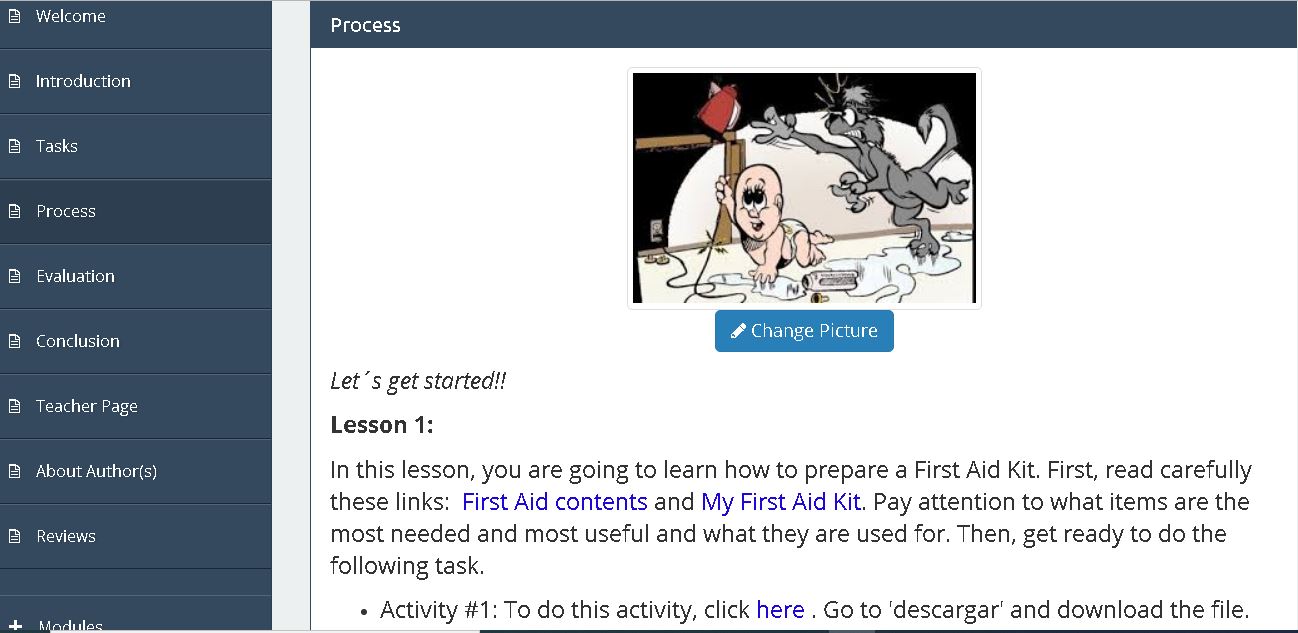 Internet-based project work