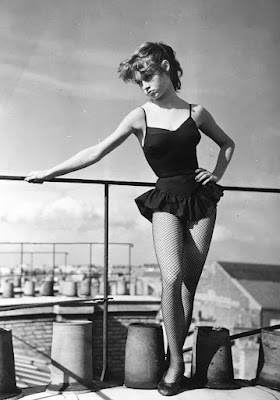 Brigitte Bardot on Rooftop in dance costume