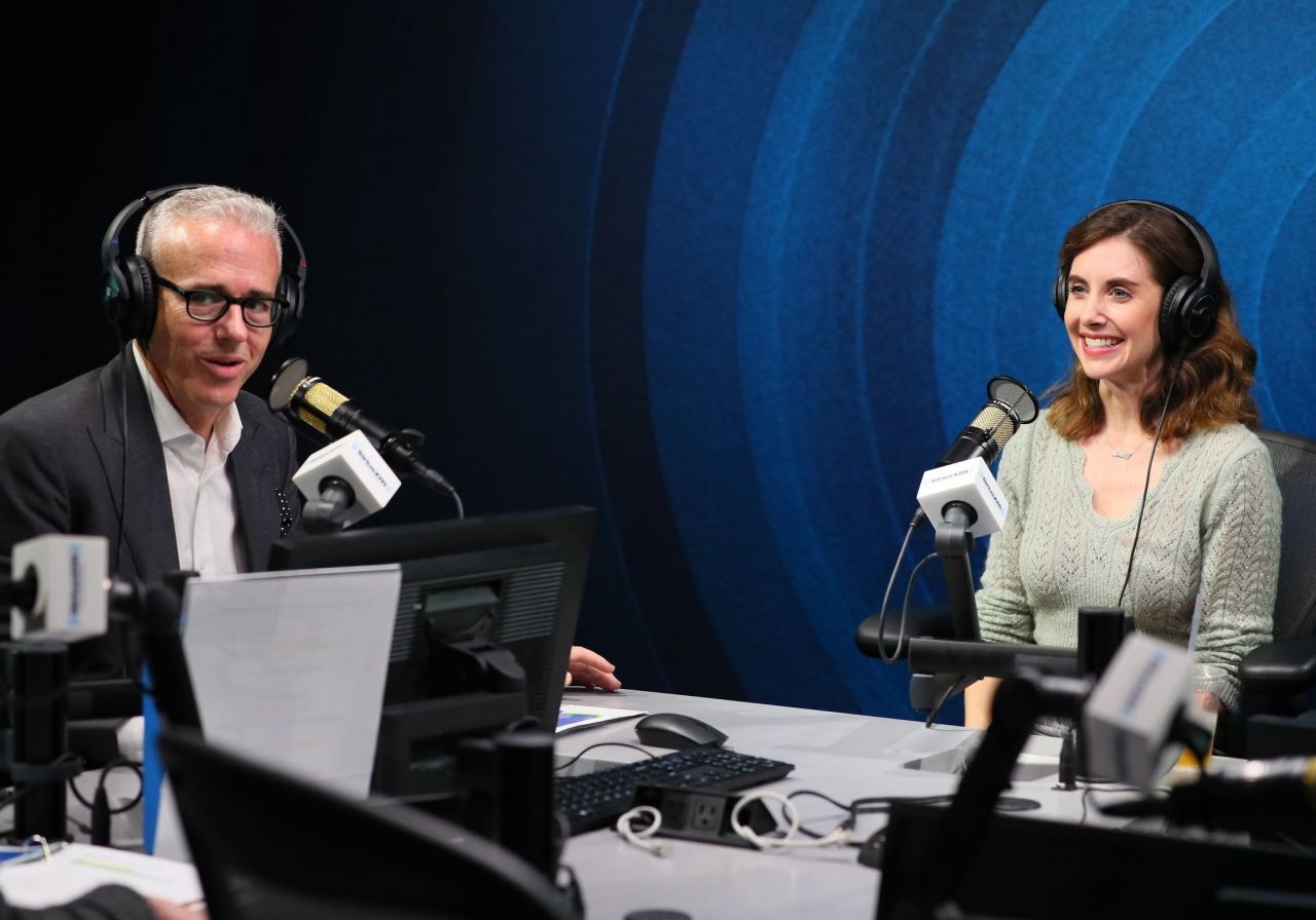 Alison Brie – Visits SiriusXM Studios in Los Angeles 01/23/2020