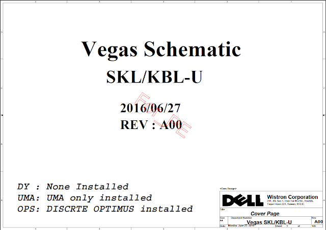 Dell Inspiron 15 3467 3567 Vegas/Turis SKL/KBL 15341-1 Schematic