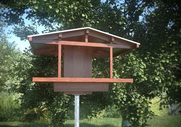 modern bird houses