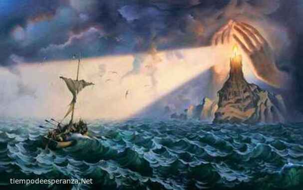 Dios alumbra tu camino a pesar de tus fracasos Jesús es el faro en alta mar