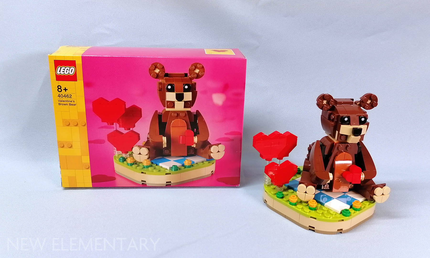 Revisión del oso pardo de San Valentín de LEGO Seasonal 40462