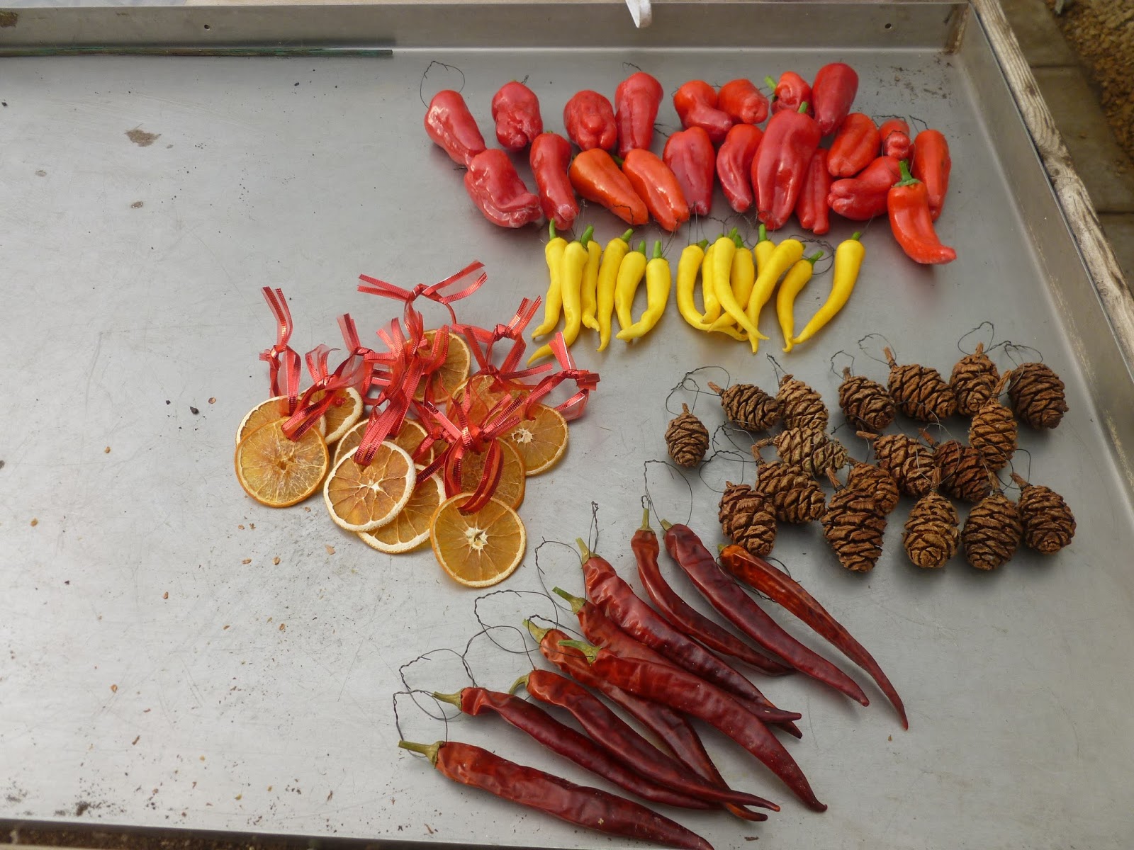 Worcester College Gardeners 20092018 Chili Peppers, Sliced Orange And