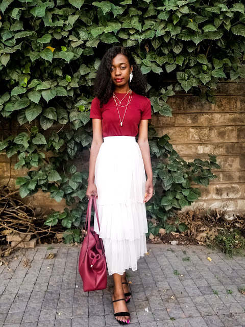 How To Wear A Tiered Tulle Skirt Outfit