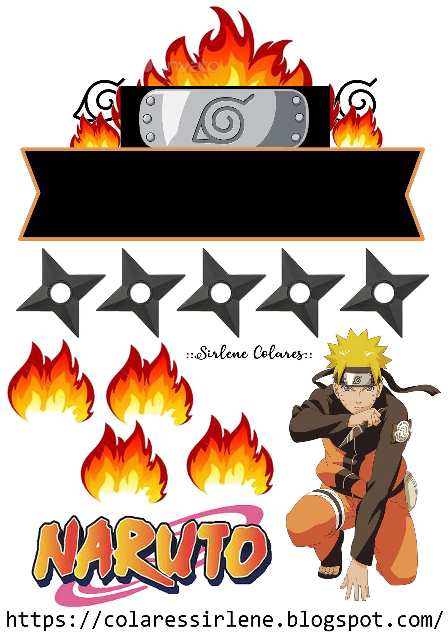 Topo de Bolo Naruto