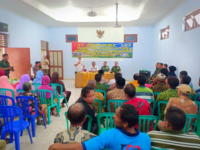 Tatap Muka Tim Wasev TMMD Reg 105 Dengan Warga Desa Jimbung Tatap Muka Tim Wasev TMMD Reg 105 Dengan Warga Desa Jimbung