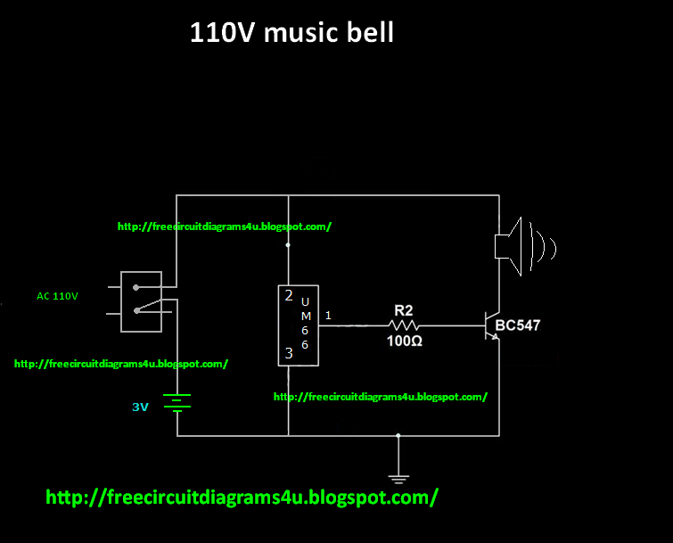 25 Tune Musical Bell Circuit Diagram