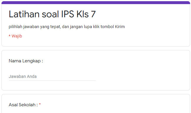 Latihan Soal Online Ips Kelas 7 Semester Genap Edukasi Ips