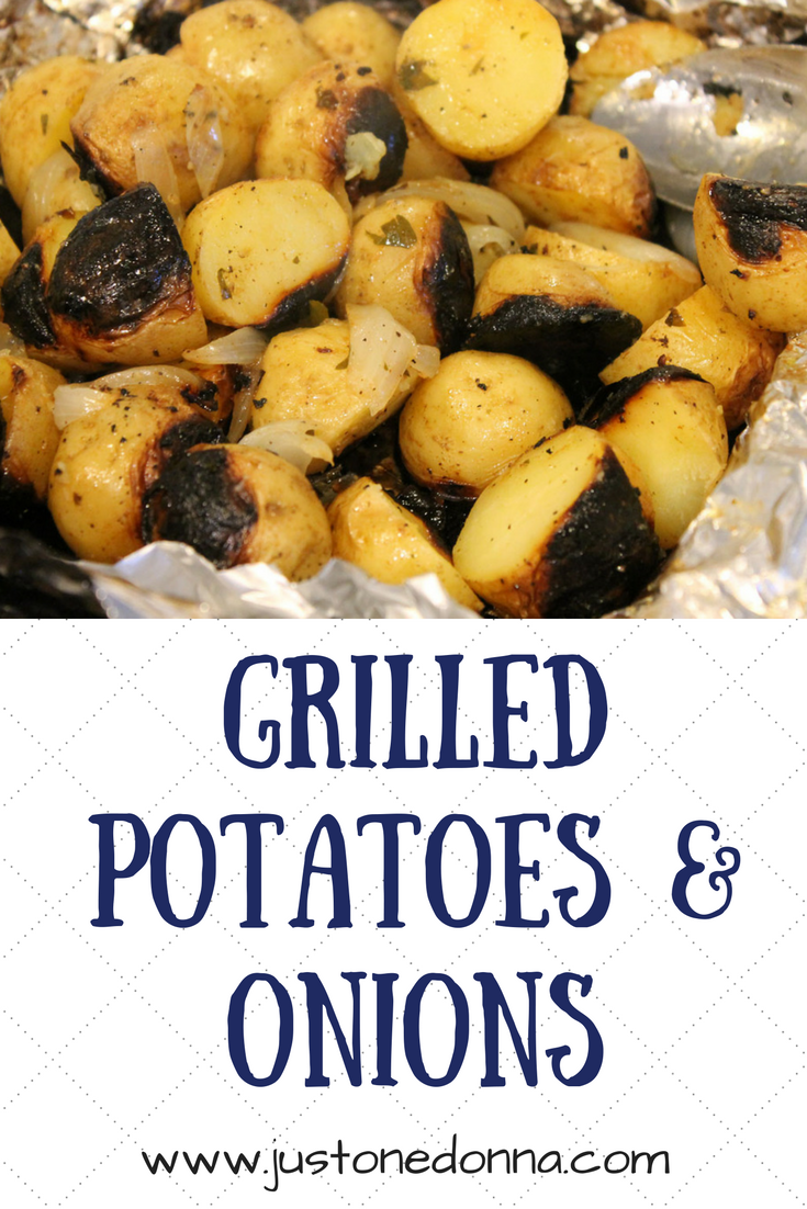 Yummy Grilled Potatoes and Onions JustOneDonna