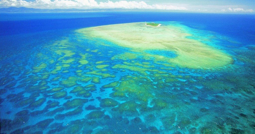 Separate island. Great Barrier Reef Australia.