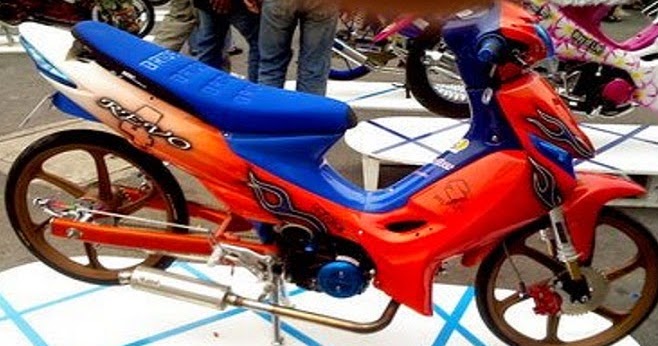 Modifikasi Motor Smash 110 Warna Biru Mau Tahu A