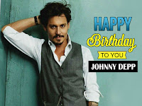 johnny depp birthday, current image in waist coat and small beard and mustache