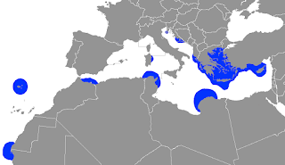 Akdeniz foku dağılım haritası