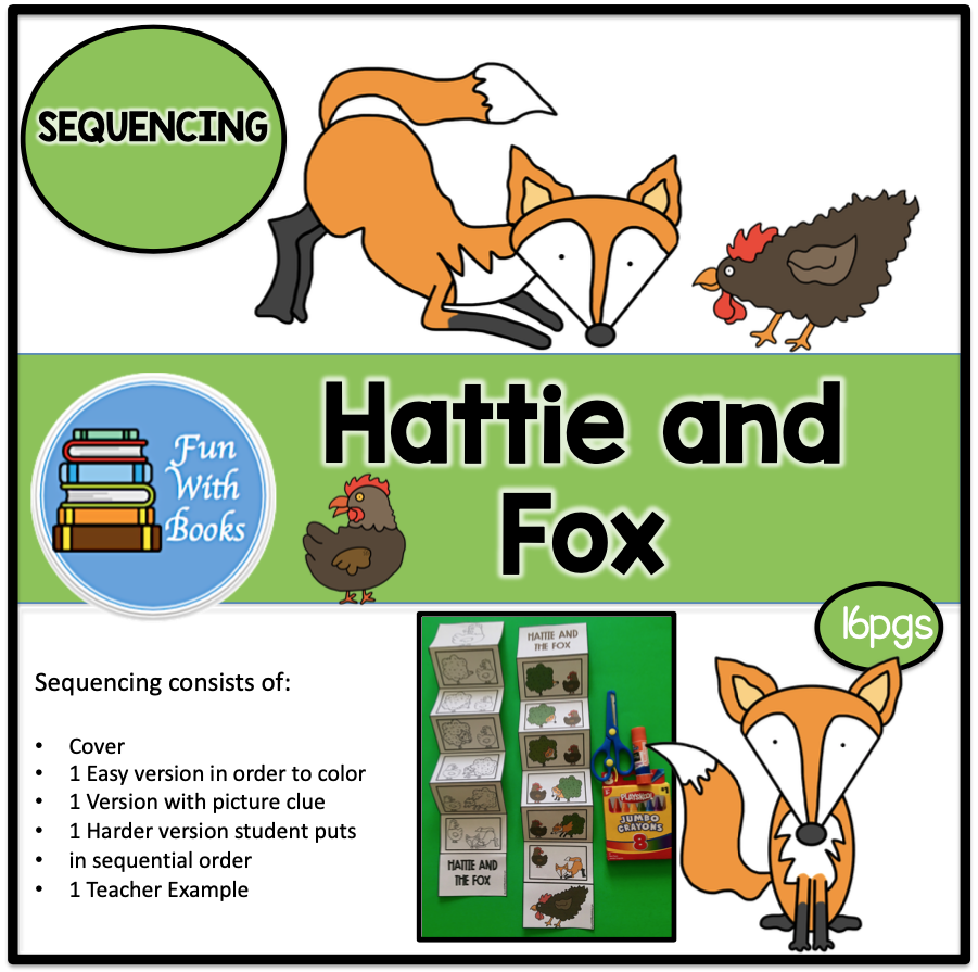 HATTIE AND THE FOX SEQUENCING Book Units By Lynn HATTIE AND THE FOX SEQUENCING Book Units By Lynn
