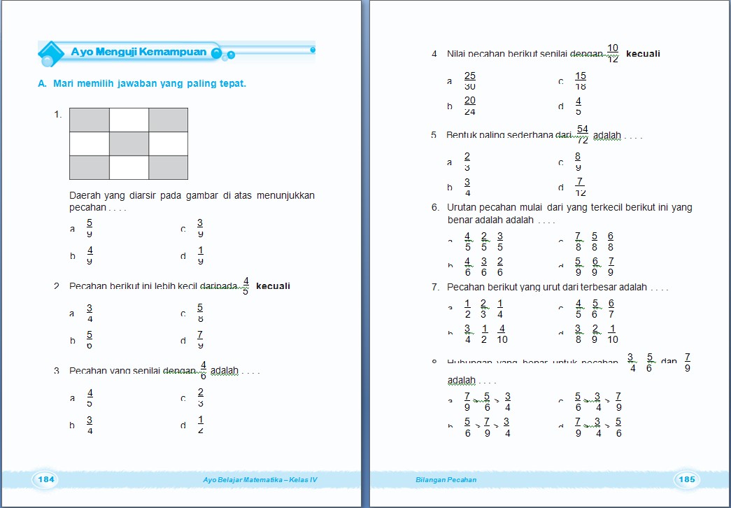   Mengubah Pecahan Biasa Menjadi Bentuk Desimal  Enter your blog  Soal Matematika SD Kelas 6 Mengubah Pecahan Biasa Menjadi BentukDesimal Enter your blog