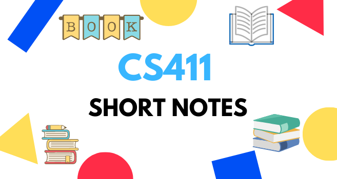 CS411 Visual Programming Notes PDF