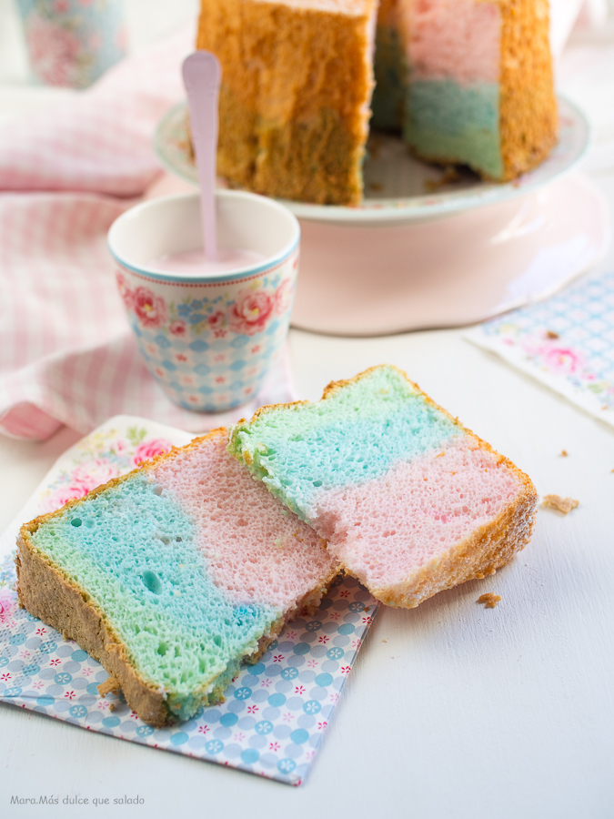 Rainbow Angel Food Cake