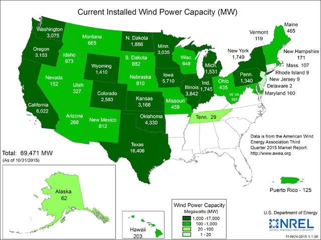 map of wind power capacity for 2015