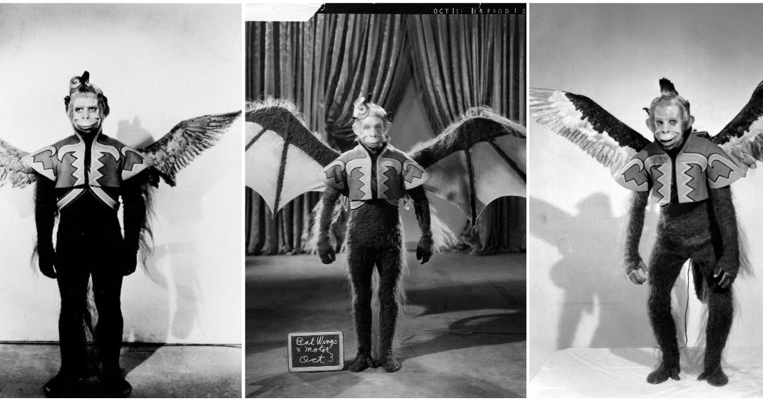 Photos of Various Flying Monkey’s Costume Tests, Alternate Version With Bat...