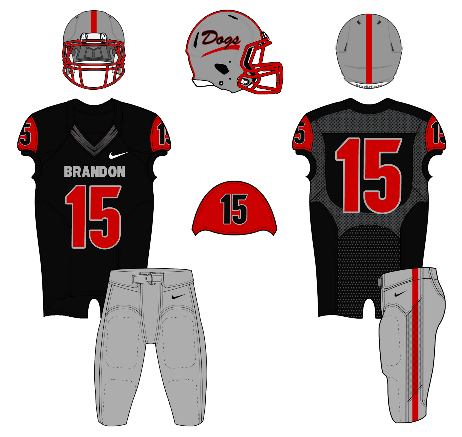 Mississippi High School Football Helmets Brandon