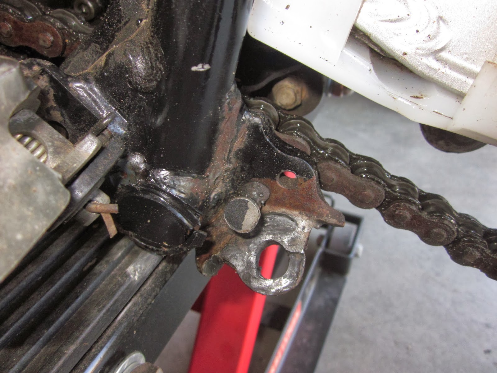 OldMotoDude Kickstand repair on 1983 Yamaha IT490