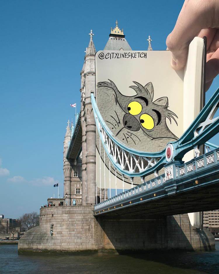 Artist Merges Cartoon Characters with the Real World, and the Results are Epic Artist Merges Cartoon Characters with the Real World, and the Results are Epic