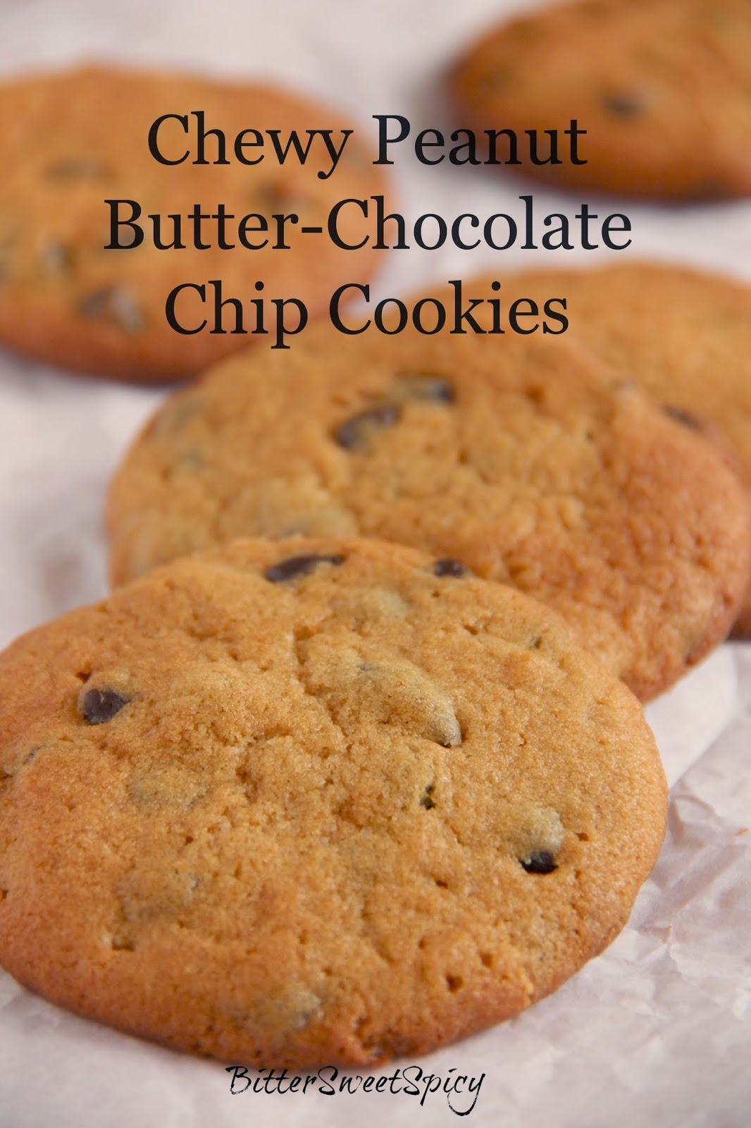 BitterSweetSpicy Chewy Peanut ButterChocolate Chip Cookies