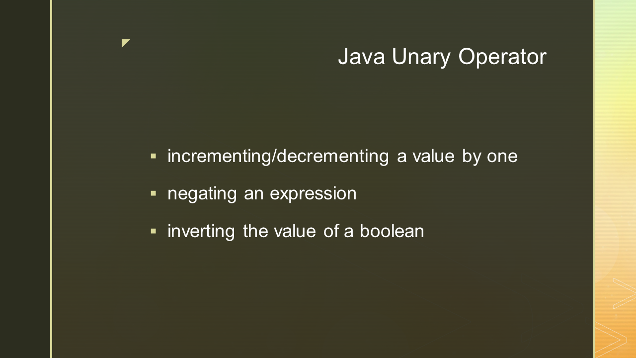 studyskymate : operators in java