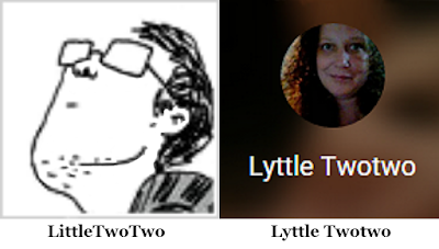 Avatars of LittleTwoTwo on InfoBarrel and Lyttle Twotwo on Google Plus profile (used with permission)