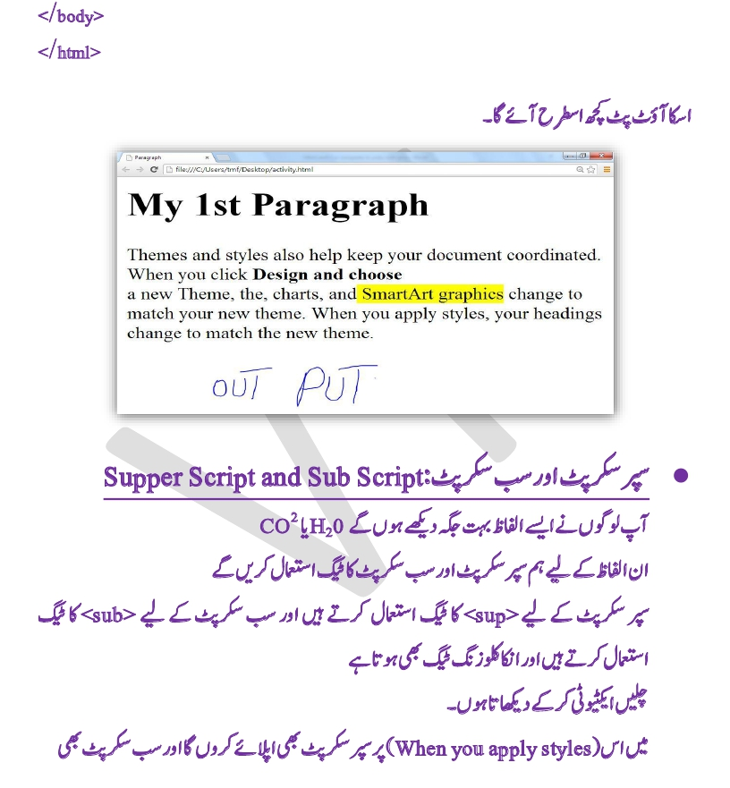 Html Course In Urdu Pdf