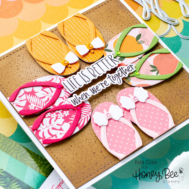 Flippin Fabulous Flip Flop Friendship Card : Honey Bee Stamps