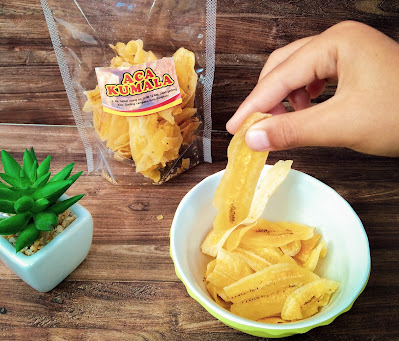 keripik pisang asal pisang enggano aca kumala bengkulu