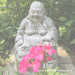Faith is the reason grown courage quote by Sherwood Eddy