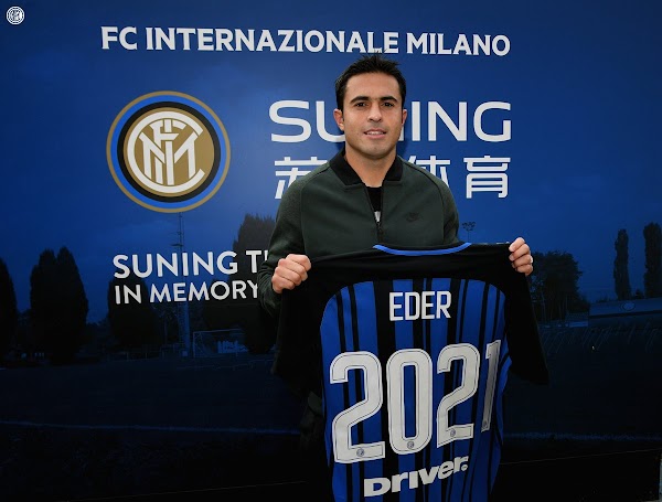 Oficial: El Inter de Milan renueva hasta 2021 a Eder