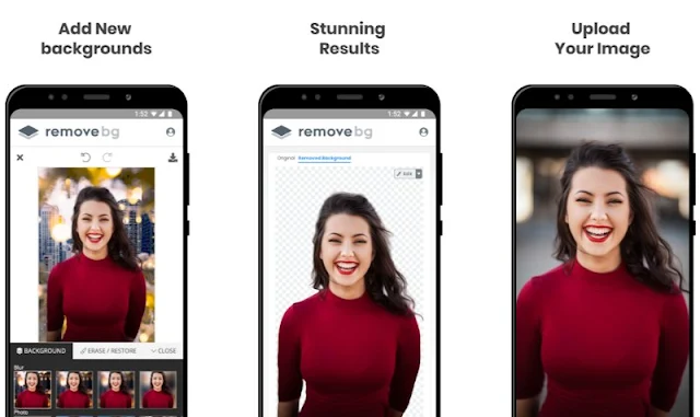 تطبيق remove.bg لإزالة خلفية الصور على اندرويد