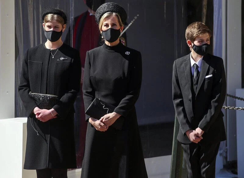 Queen Elizabeth, the Duchess of Cornwall, the Duchess of Cambridge, the Countess of Wessex and Prince Harry