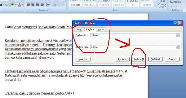 Menguasai Seni Mengganti Kata: Panduan Lengkap untuk Efisiensi di Microsoft Word Menguasai Seni Mengganti Kata: Panduan Lengkap untuk Efisiensi di Microsoft Word