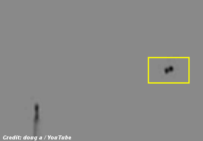 Black UFO Captured on Video Above Playa del Carmen