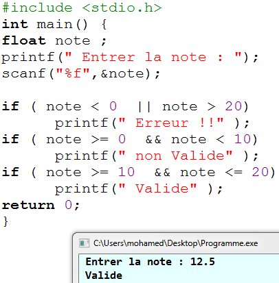 Code Language C – C Langage Didacticiels – JRYE