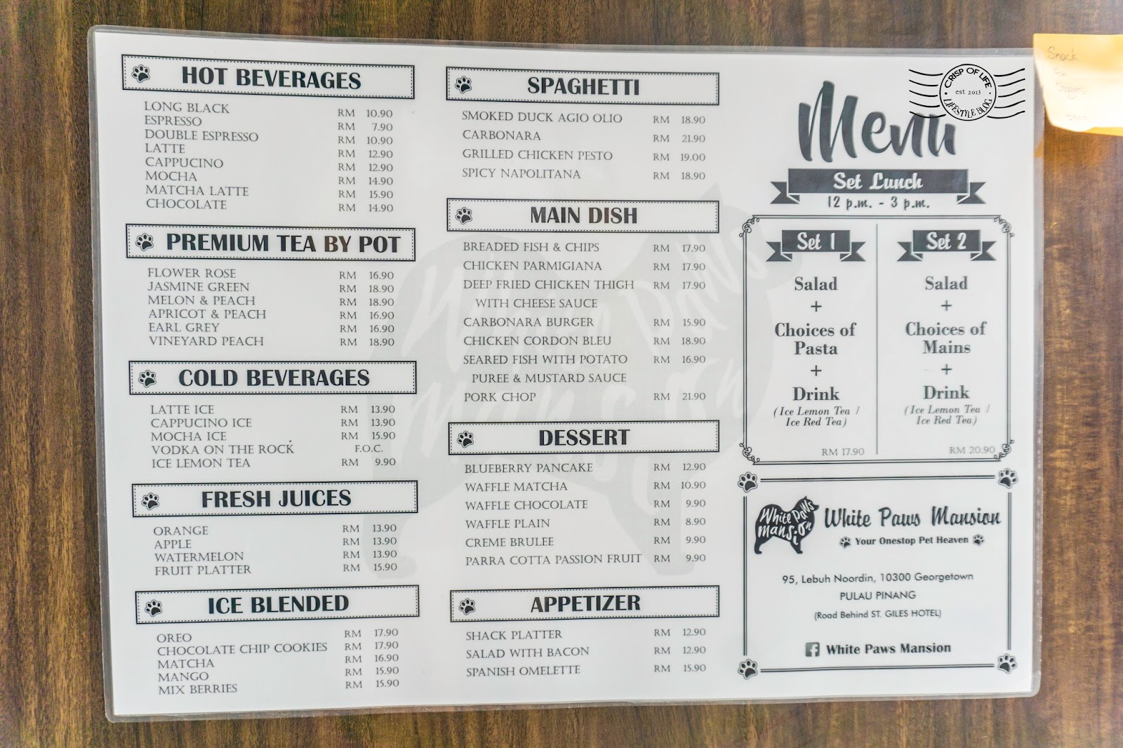 White Paws Mansion Dog House & Cafe Noordin Street, Penang Crisp of