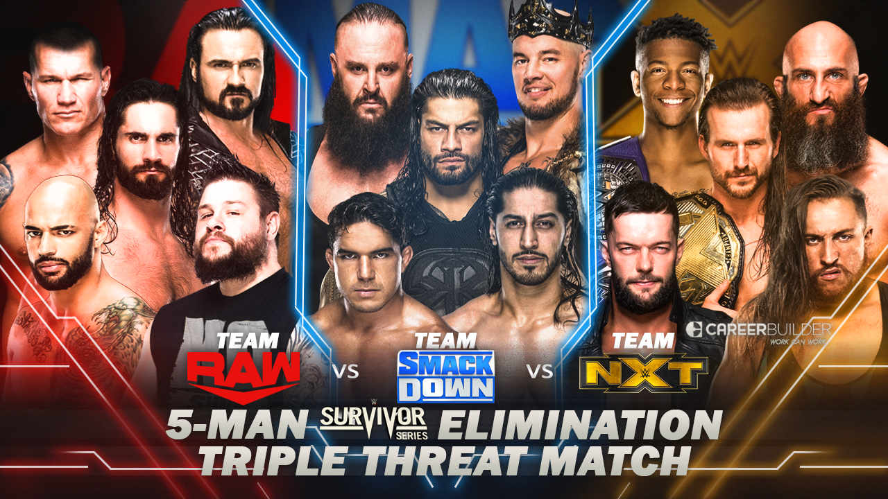 WWE SURVIVOR SERIES 2019 SS ELIMINATION MATCH TEMPLATE / PSD