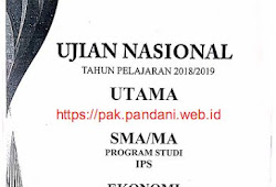 Soal Un Ekonomi Sma Ips Tahun 2019 Blog Pak Pandani
