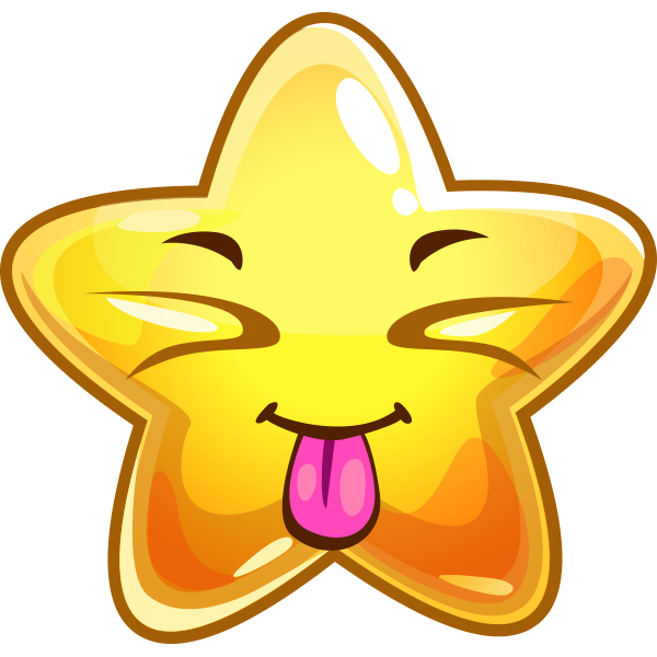 Tongue-Out Star Icon