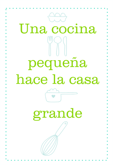 Láminas para Decorar la Cocina (Imprimibles) | La Taza de Loza