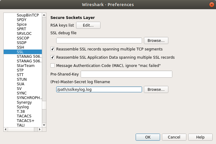 can wireshark decrypt tls v1.2